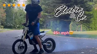 I built a Electro and Co 45+ mph electric pit bike review and specs🤯