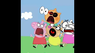 Pizza Tower Screaming But Peppa Pig Characters #memes #shorts