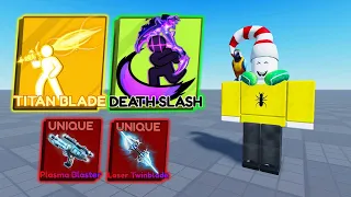 Using 2 NEW Blade Ball Abilities.. (Roblox)