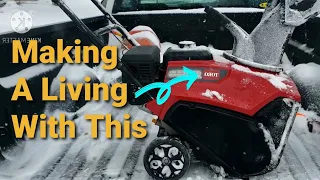 Making a Living with a Snow Thrower | Residential Snow Removal Business Vlog