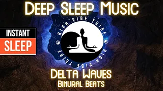 Deep Sleep Music | Immune System Booster | Delta Waves Dark Screen Binaural Beats | INSTANT SLEEP