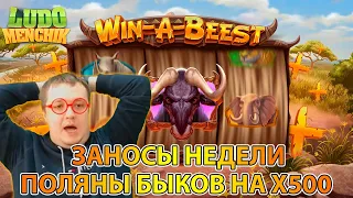 Заносы недели Х500 в слот win a beest от Play'n GO в казино онлайн IZZI