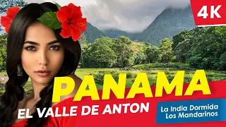 [4K] 🇵🇦 Walk in El Valle de Anton, Panama. La India Dormida. Los Mandarinos Boutique Hotel