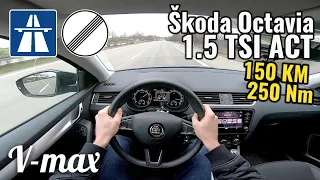 2020 Škoda Octavia 1.5 TSI - Test V-max. Próba autostradowa.