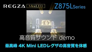 ４K Mini LED液晶レグザZ875Lシリーズ店頭デモサウンド