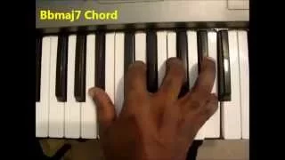 How To Play Bbmaj7 Chord (B Flat Major Seventh) On Piano & Keyboard