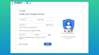 How to Make "Create Google Account" Page [ PART - 2 ] using HTML CSS & Javascript | WEB CODER