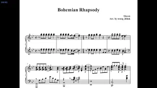 Queen, Bohemian Rhapsody (Piano Cover, Sheet music, Bohemian Rhapsody OST)