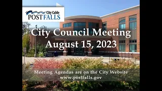 Post Falls City Council Meeting - August 15, 2023