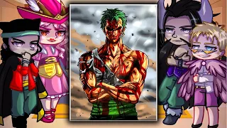 One Piece Villains Reacts To Zoro // Gacha Club