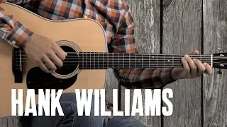 Hank Williams Country Strumming and Guitar Solo - Style of Your Cheatin' Heart - Easy Guitar Lesson