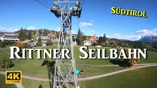 Mit der Rittner Seilbahn von Bozen hoch zum Sonnenplateau der Bergstation Oberbozen