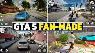 TOP 5 GAMES LIKE GTA 5 FOR ANDROID! OPEN WORLD FAN MADE GAMES LIKE GTA 5