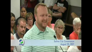 August 23, 2021 City of Salina Study Session/City Commission Meeting