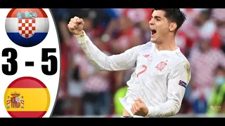 Хорватия и Испания 3-5 Обзор Матч Евро 2021
