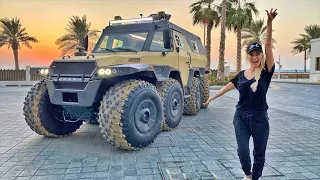 I drove this 8x8 monster truck on the Ocean!