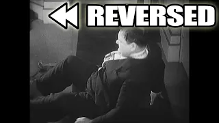 Laurel & Hardy: Brats (1930) - Hardy falls down the stairs REVERSED