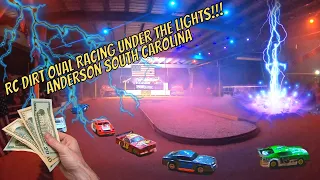 RC Dirt Oval Night Racing and Dash for Cash, Traxxas Street stock