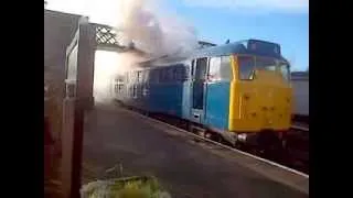 31119 cold start at Embsay WITH FLAMES