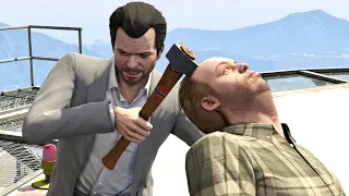GTA V PC Michael Kills Lester (Editor Rockstar Movie Cinematic Short Film)