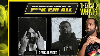 FIRST TIME HEARING Sidhu Moose Wala|Sunny Malton - F**k Em All[ REACTION!! ]