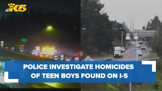 Police investigating connected homicides of teen boys found shot to death along I-5