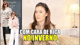 LOOKS COM CARA DE RICA - Como ser ELEGANTE no inverno - Vitória Portes