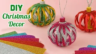 Glitter Christmas Ball | DIY Christmas Ornaments Decoration Ideas | Christmas Tree Decorations