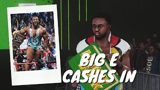 Big E cashes in Money in the Bank to become WWE Champion - WWE2K Recreated - Mods