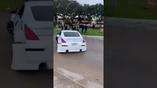 Nissan 350Z Drifting Out of Car Meet