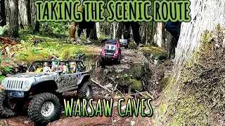 TAKING THE SCENIC ROUTE: WARSAW CAVES CONSERVATION AREA: RC CAMP N' CRAWL WEEKEND #rc #rccar #viral