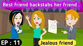 Jealous friend part 11 | English story | Animated stories | English animation | English life story