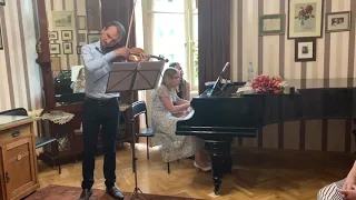 Violin - Victor Hlybochanu, Piano- Lilita Hlybochanu George Enescu Violin Sonata 3 Part 2