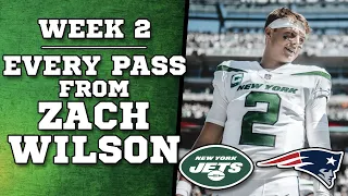 Zach Wilson Highlights - Week 2 - Every Pass