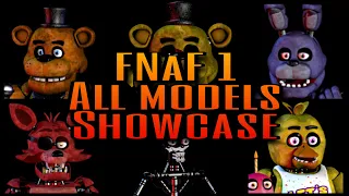(FNAF 1 C4D) MOST ACCURATE MODELS - ALL ANIMATRONICS SHOWCASE (models by Scott Cawthon)