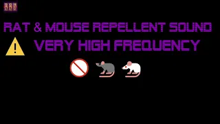 ⚠️Rat & Mouse Repellent Sound Very High Frequency (9 Hours)🚫🐀 🐁