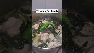 Tinolang manok w/ spinach, Asmr #viral #trending #food #asmr #shorts #short #shortvideo #satisfying