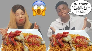 *HILARIOUS* TELLING MY MOM IM TIRED OF EATING AFRICAN FOOD TO SEE HER REACTION | MUKPRANK