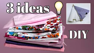 3 products FROM REMAINS and SCRAPS of fabric - Amazing patchwork - DIY