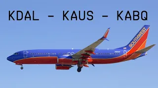 XPlane 11 | KDAL - KAUS - KABQ | Zibo 737-800