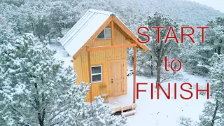 Building Cabin Off Grid Start to Finish Only 55sqft