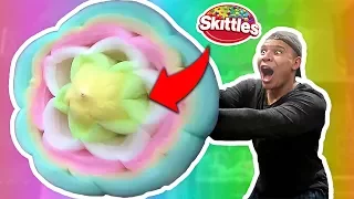 DIY HOW TO MAKE GIANT COTTON CANDY FLOWER!! TURN ANY CANDY TO CANDY FLOSS HACK