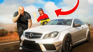 J'ai Piloté la MERCEDES C63 de GMK sur Forza Horizon 5 😳 Logitech G29 (c'est Aberrant 😧)