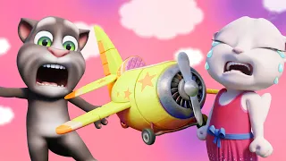 Talking Tom Shorts | Talking Angela's Broken Plane | Cartoons for Kids
