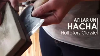 Cómo afilar un hacha Hultafors Classic Trekking Axe Consejos, cuidados y técnicas | Axe sharpening