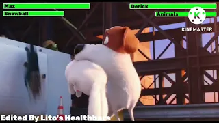 The Secret Life of Pets (2016) Final Battle with healthbars