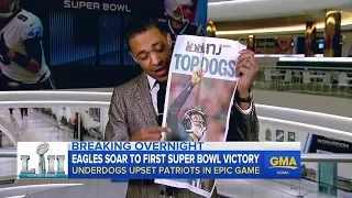 Philadelphia Eagles defeat New England Patriots in Super Bowl LII