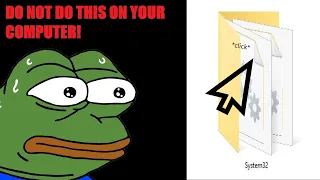 What would happen if you deleted System32? *DON'T TRY THIS AT HOME*
