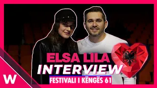 Elsa Lila "Evita" Interview @ Festivali i Këngës 61 | Albania Eurovision 2023