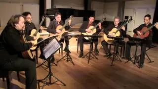 Guitarra a Seis, the new guitar sextet, plays Bach Brandenburg Concerto No.3, 3rd movement